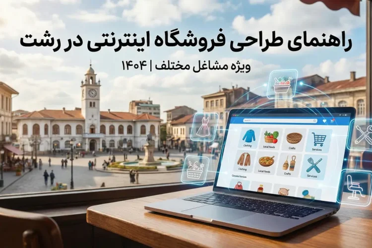 راهنمای طراحی فروشگاه اینترنتی در رشت برای مشاغل مختلف